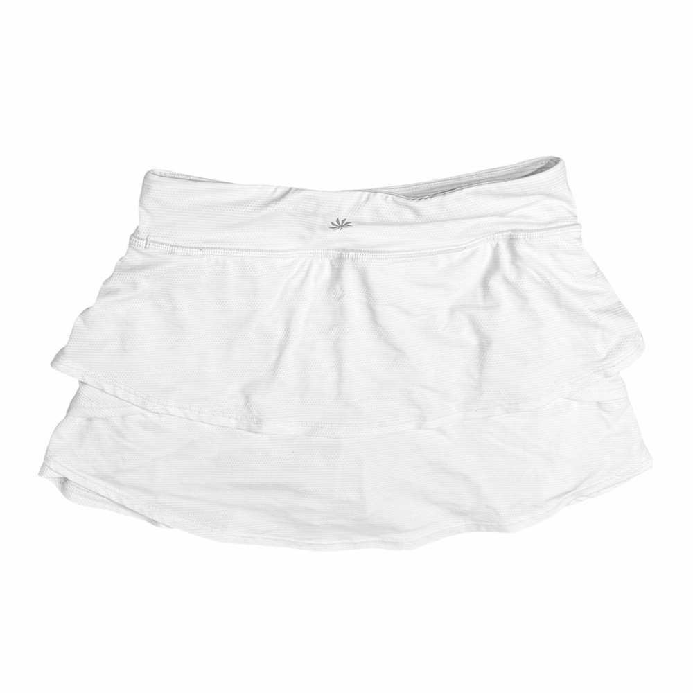 Athleta Girl White Layered Skort Small 7 Tennis Golf Athletic - Picture 4 of 5